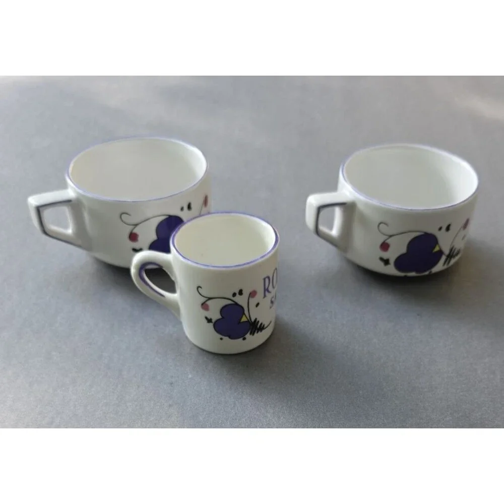 Set of 3 Romana Sambuca Coffee Espresso Cup Italy Cups